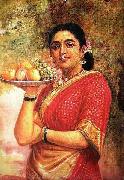 Raja Ravi Varma The Maharashtrian Lady Spain oil painting artist